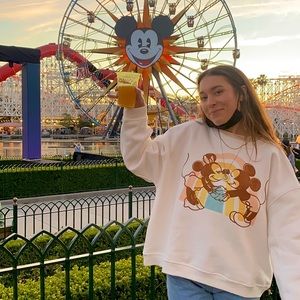 Disney Pastel Minnie & Mickey crewneck